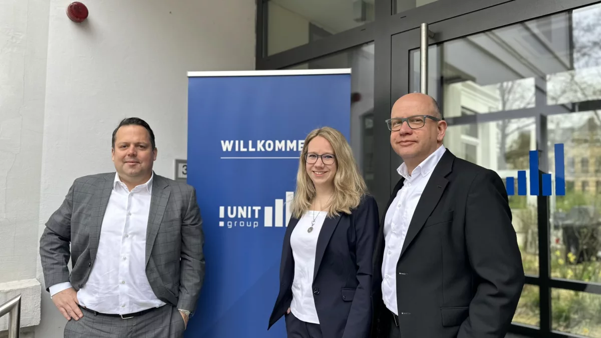 Sven Schmidtmann, Katrin Meyer, Peter Maraun bei der i-strategy